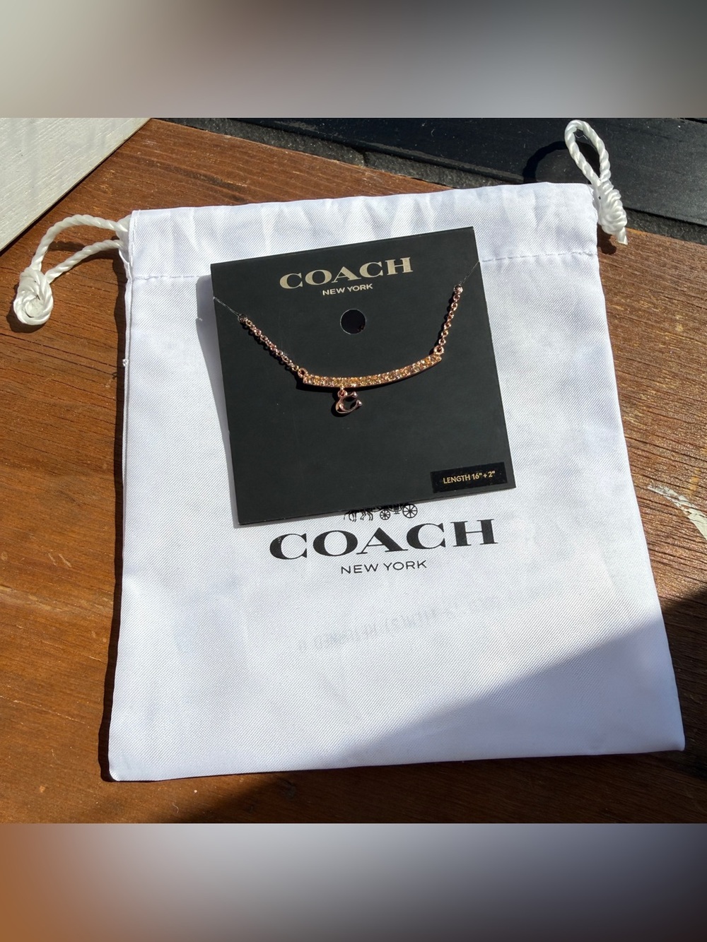 Coach 91431 RGD necklace 16โ+2โ